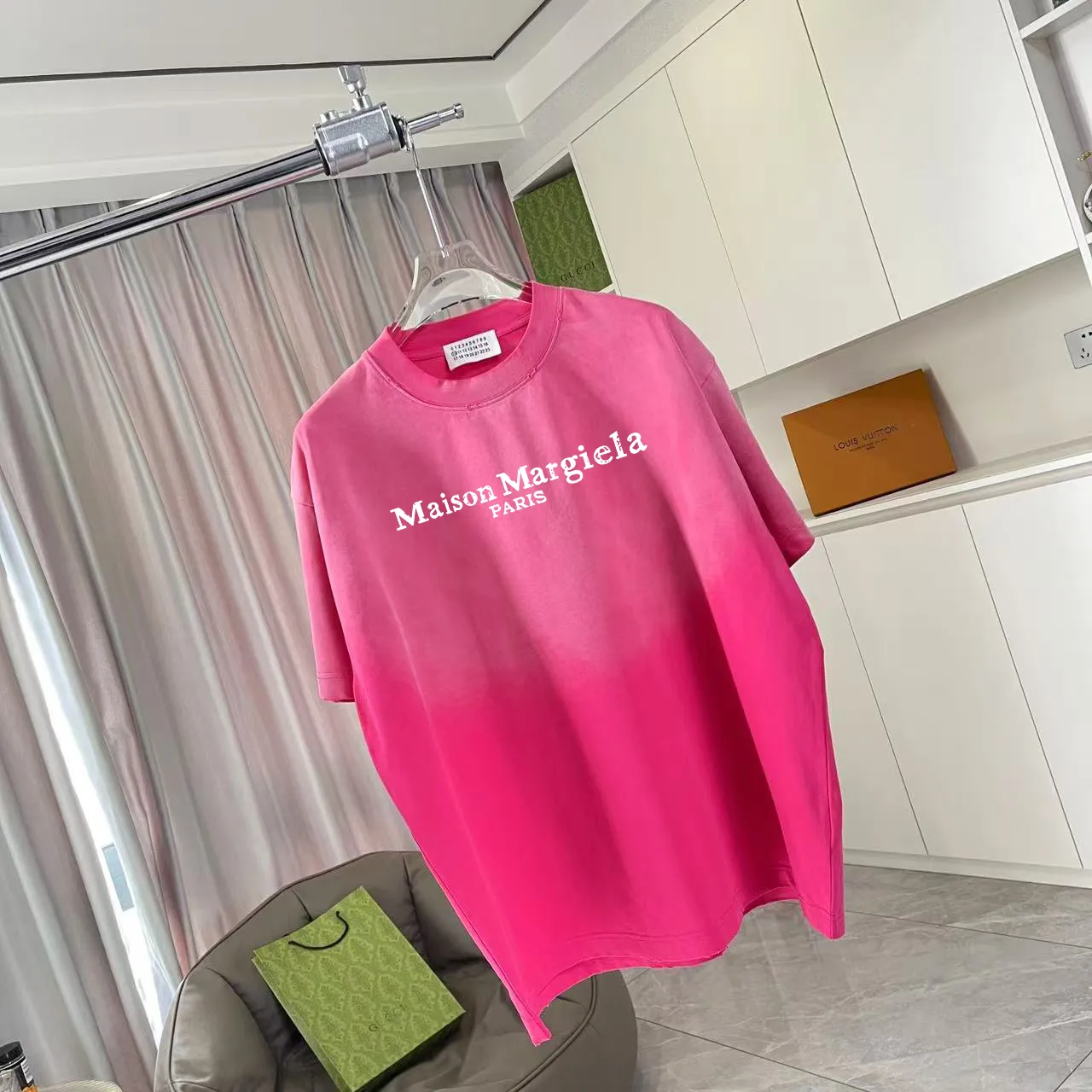 MM 6 2025 New Arrival logo 320g t Same Style Size：S M L XL XXL ：Black Gray Black Red